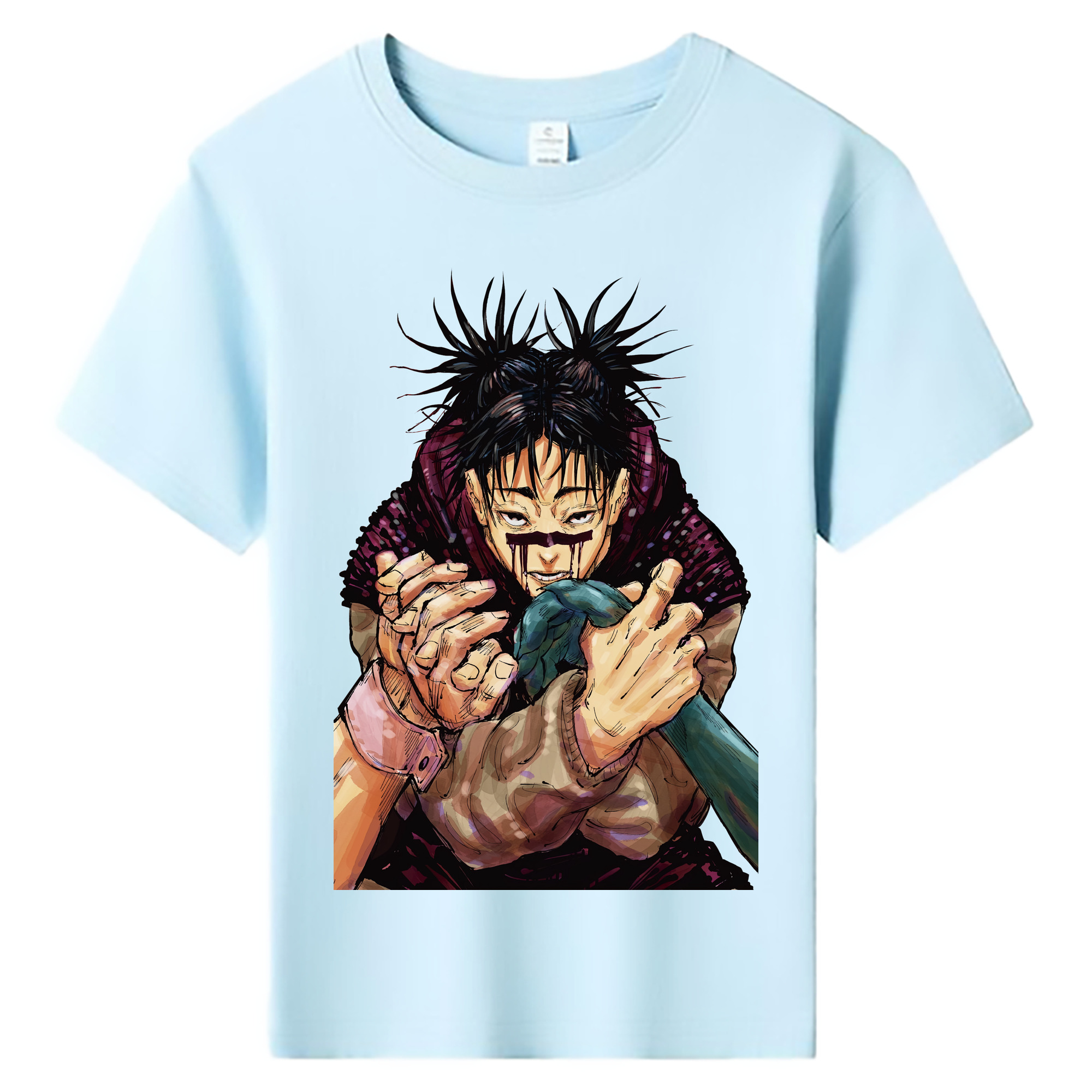 （画像用） 呪術廻戦 Jujutsu Kaisen 綿100％キッズTシャツ（フロントプリント）
